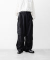 【REVERBERATE】CARGO PANTS-PL - BLACK