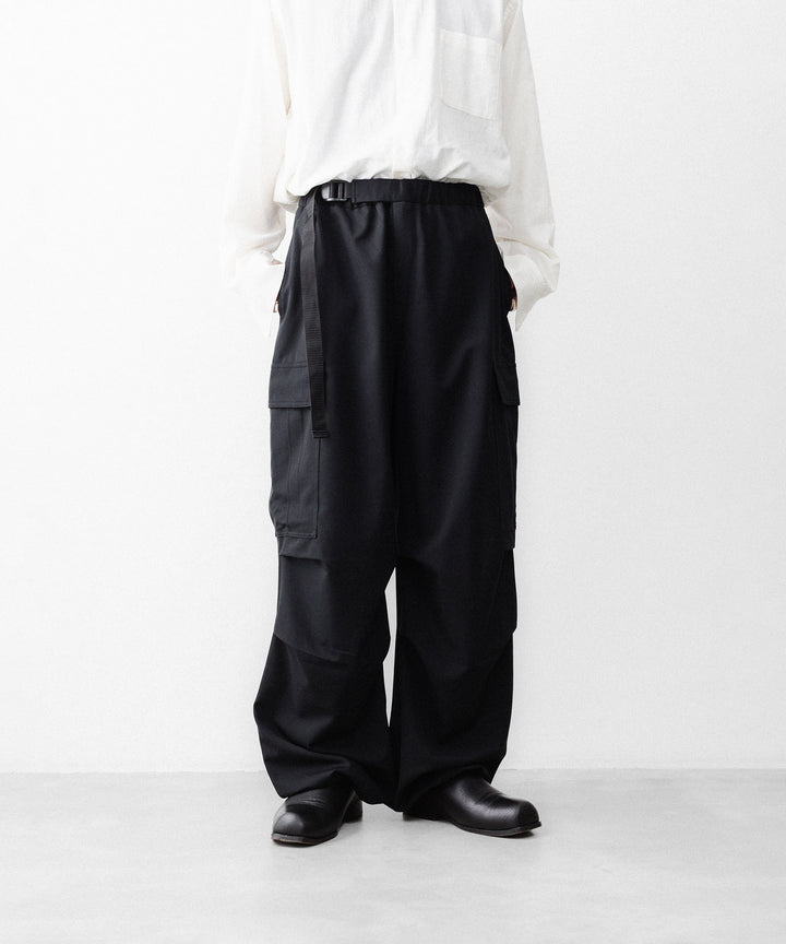 REVERBERATE リバーバレイトのCARGO PANTS-PLのBLACK 公式通販サイトsession福岡セレクトショップ