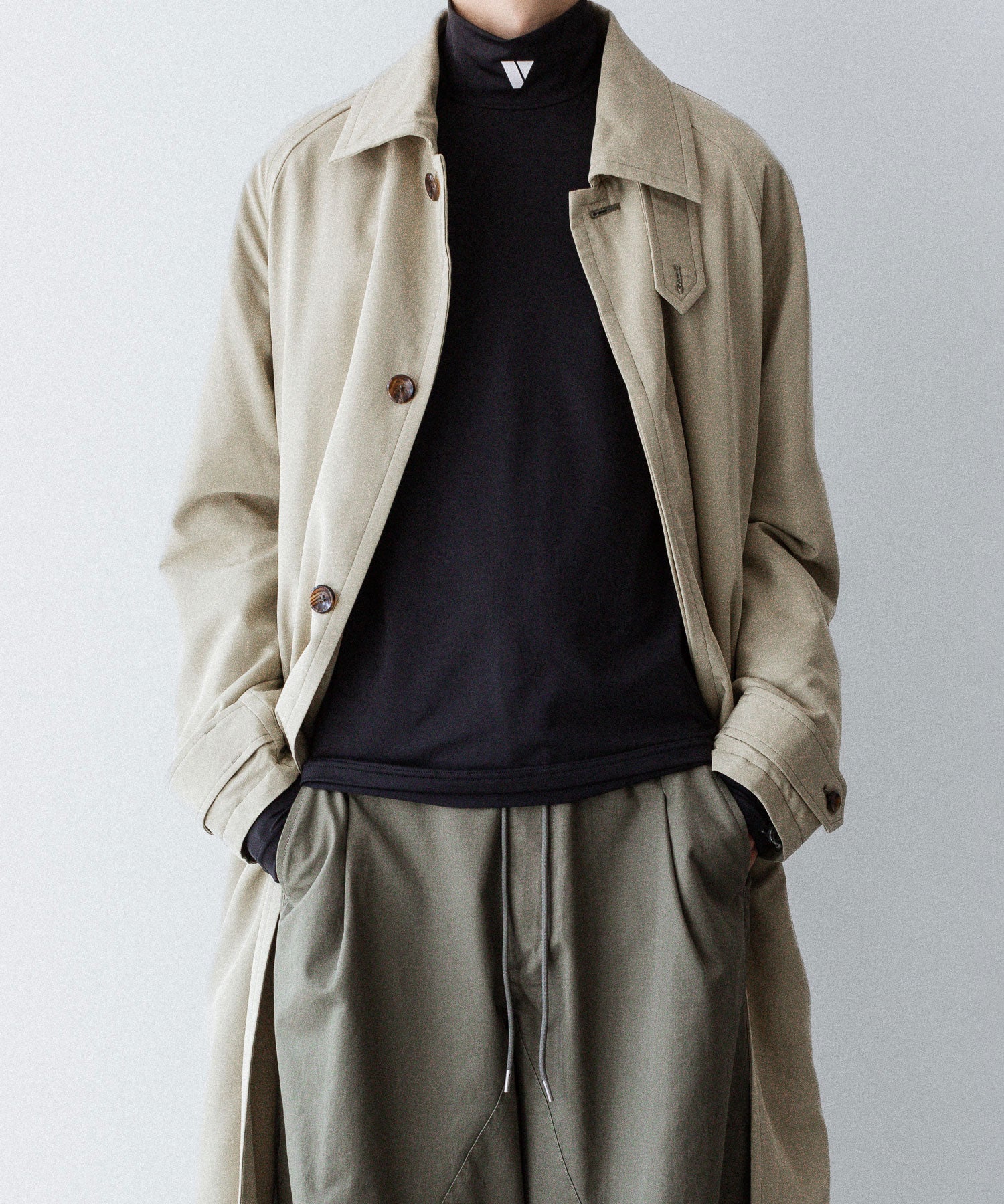 VEIN ヴェインのCOOLMAX STRETCH JERSEY VPW　HIGH NECK L/S TEE - BLACKの公式通販サイトsession福岡セレクトショップ