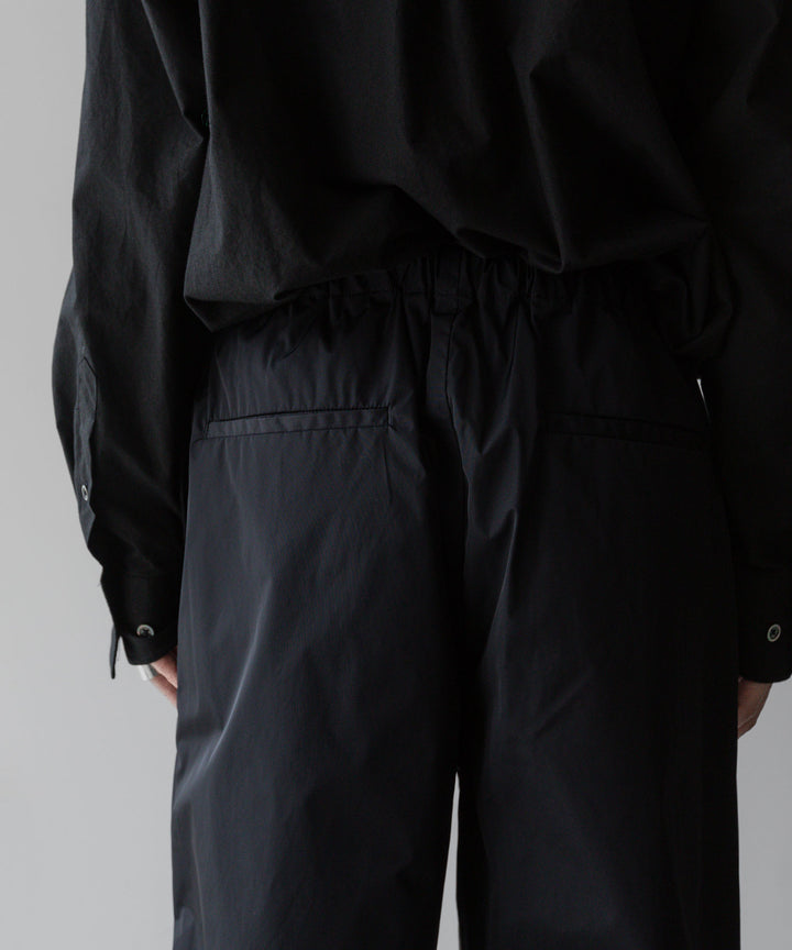 【stein】ssstein シュタインのNYLON TAFTA TRACK EAZY TROUSERSのBLACK　 公式通販サイトsession福岡セレクトショップ
