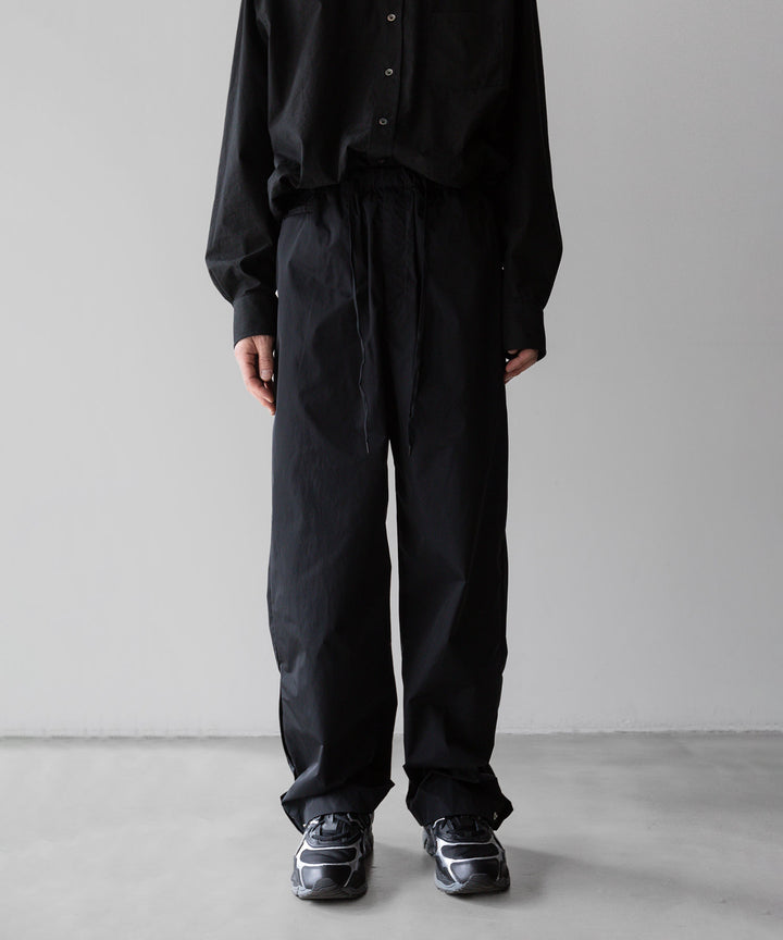 【stein】ssstein シュタインのNYLON TAFTA TRACK EAZY TROUSERSのBLACK　 公式通販サイトsession福岡セレクトショップ