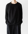 【OPPOSE DUALITY】LONG SLEEVE T-SHIRT WAVE - BLACK