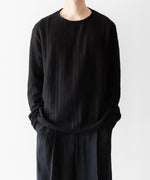 画像をギャラリービューアに読み込む, OPPOSE DUALITY-オポーズデュアリティのLONG SLEEVE T-SHIRT WAVEのBLACK公式通販サイトsession福岡セレクトショップ
