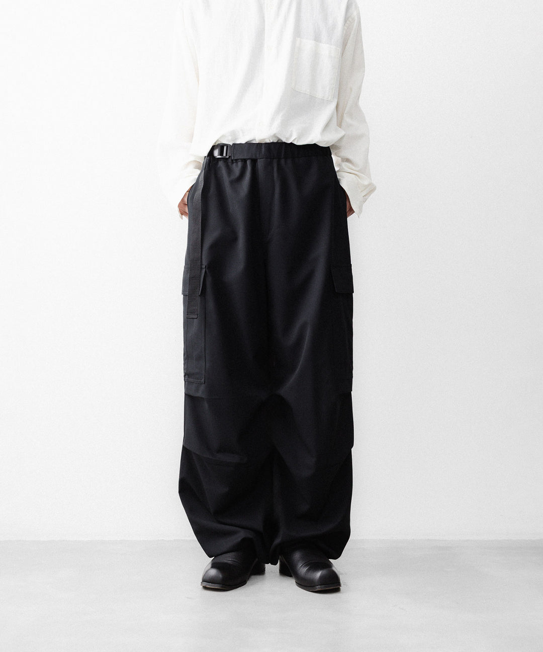 REVERBERATE リバーバレイトのCARGO PANTS-PLのBLACK 公式通販サイトsession福岡セレクトショップ