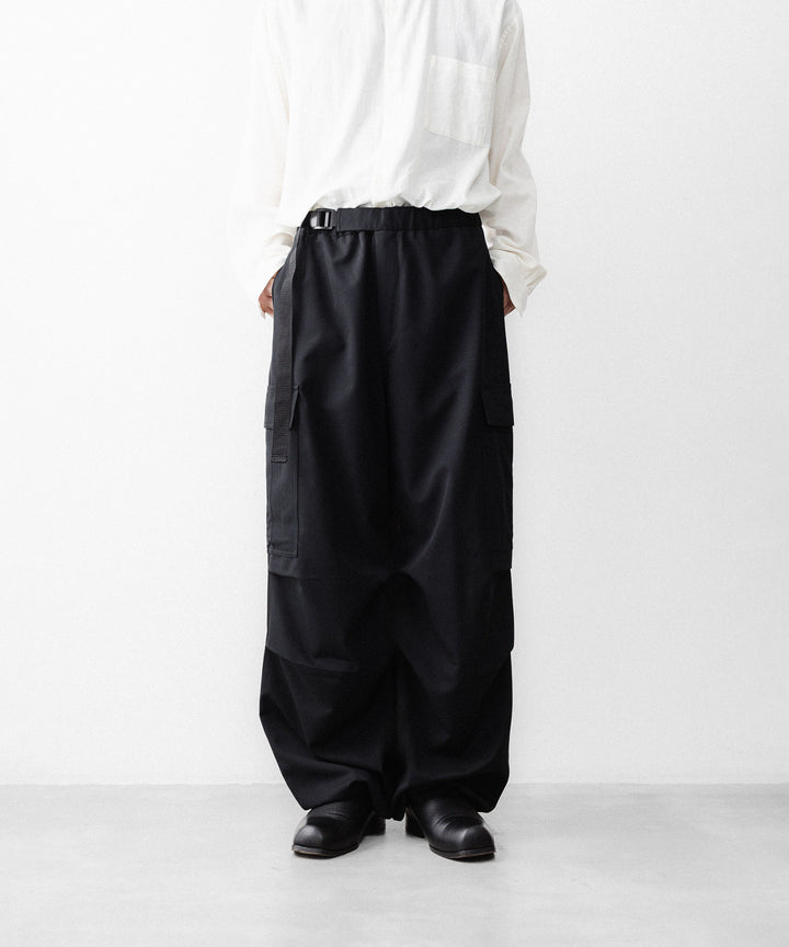 REVERBERATE リバーバレイトのCARGO PANTS-PLのBLACK 公式通販サイトsession福岡セレクトショップ