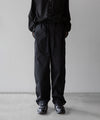 【stein】NYLON TAFTA TRACK EASY TROUSERS - BLACK