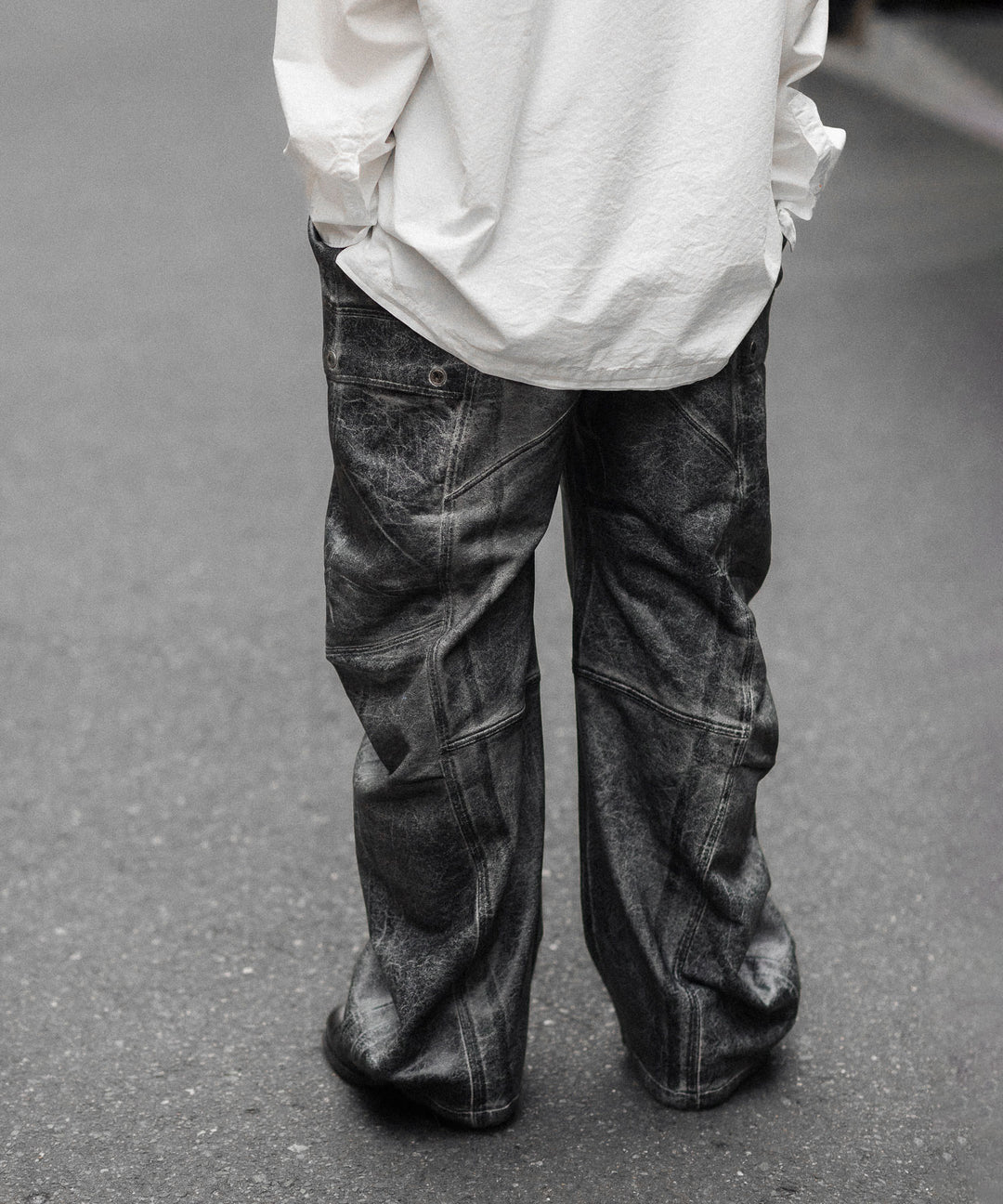 SUBLATIONS サブレーションズのCRACKING COATED BANANA CUTTING PANTSのHEATHER GRAY BASE 公式通販サイトsession福岡セレクトショップ