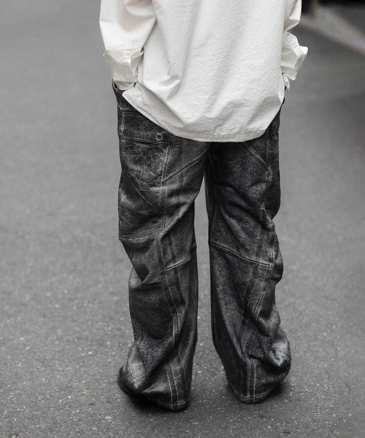 SUBLATIONS サブレーションズのCRACKING COATED BANANA CUTTING PANTSのHEATHER GRAY BASE 公式通販サイトsession福岡セレクトショップ