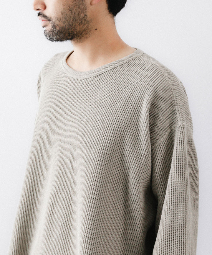 concause-コンコースのWAFFLE SHIRTのBEIGE公式通販サイトsession福岡セレクトショップ