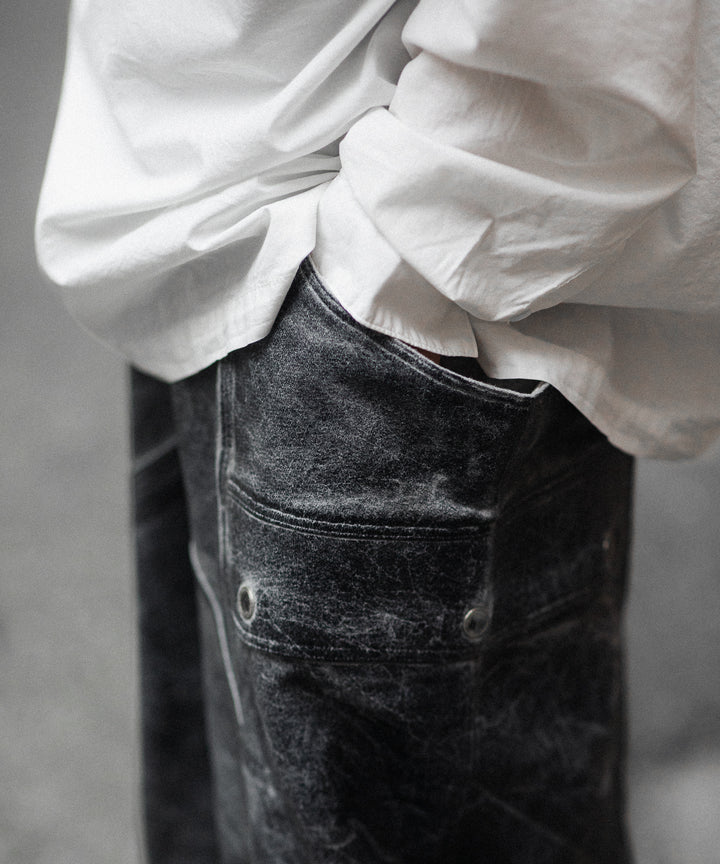 SUBLATIONS サブレーションズのCRACKING COATED BANANA CUTTING PANTSのHEATHER GRAY BASE 公式通販サイトsession福岡セレクトショップ