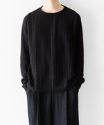 画像をギャラリービューアに読み込む, OPPOSE DUALITY-オポーズデュアリティのLONG SLEEVE T-SHIRT WAVEのBLACK公式通販サイトsession福岡セレクトショップ
