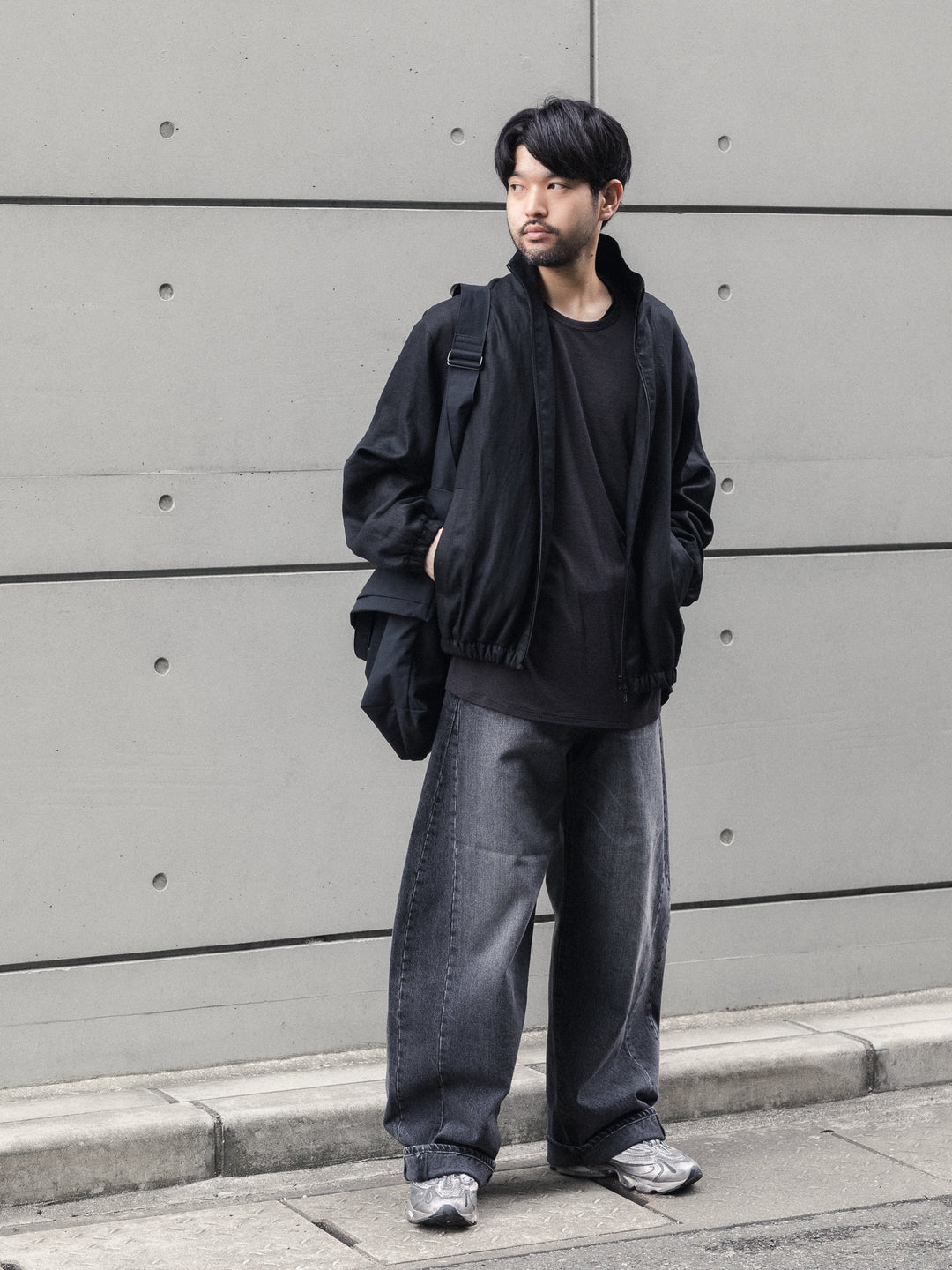 【KANEMASA PHIL.】18G WOOL PACK TEE - CHARCOAL