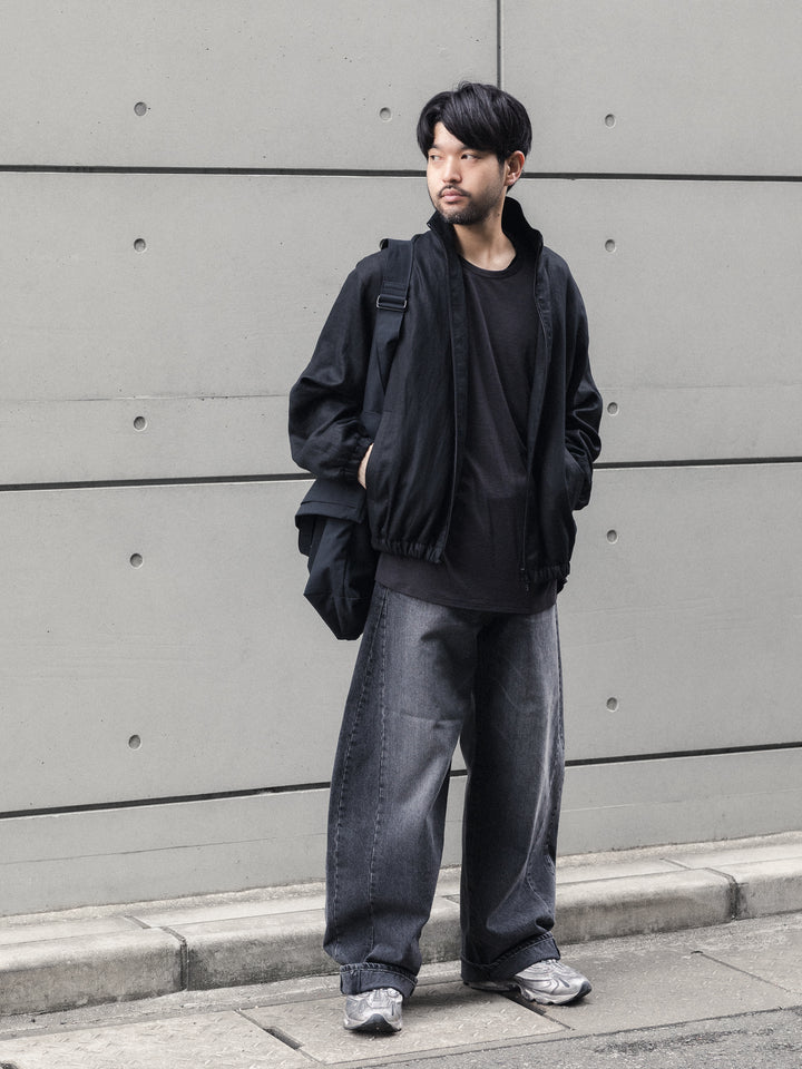 【KANEMASA PHIL.】18G WOOL PACK TEE - CHARCOAL