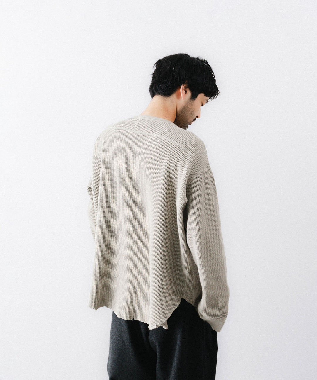 concause-コンコースのWAFFLE SHIRTのBEIGE公式通販サイトsession福岡セレクトショップ