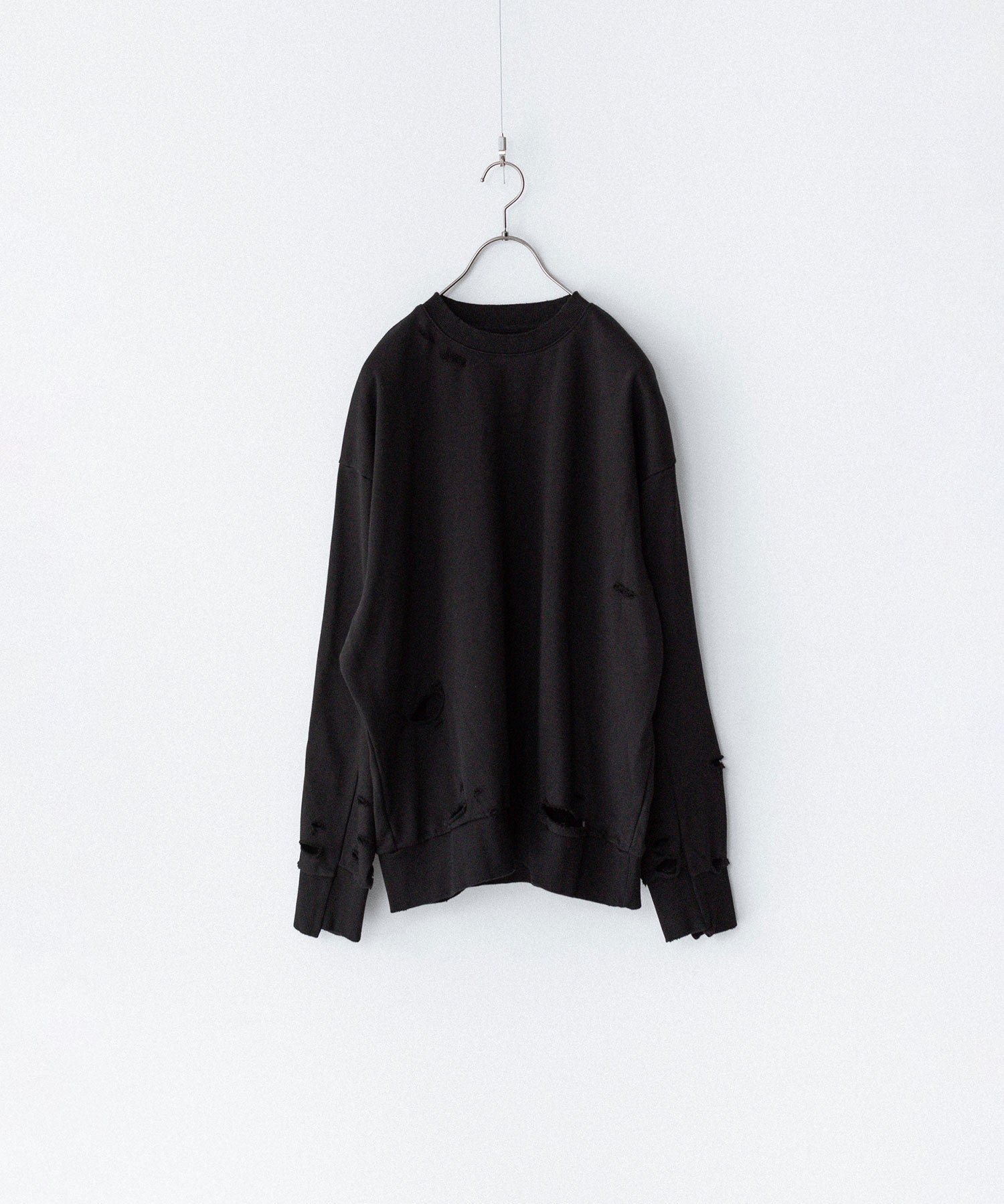 CODA コーダ FADED BLACK WASHED DESTROYED SWEATSHIRTのADED BLACK公式通販サイトsession福岡セレクトショップ