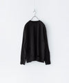 【CODA】FADED BLACK WASHED DESTROYED SWEATSHIRT - FADED BLACK