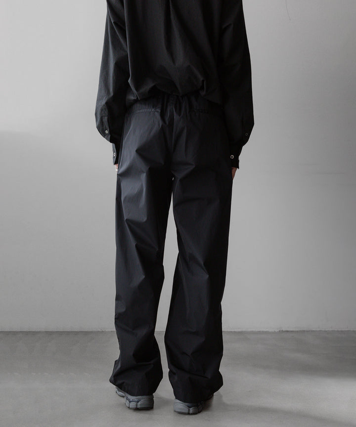 【stein】ssstein シュタインのNYLON TAFTA TRACK EAZY TROUSERSのBLACK　 公式通販サイトsession福岡セレクトショップ