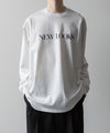 【ssstein】OVERSIZED LONG SLEEVE TEE [ NEW LOOKS ] - WHITE