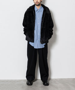 ssstein(シュタイン)の24AWコレクション EASY WIDE TROUSERS (2/72梳毛フラノ) - BLACK 公式通販サイトsession福岡セレクトショップ