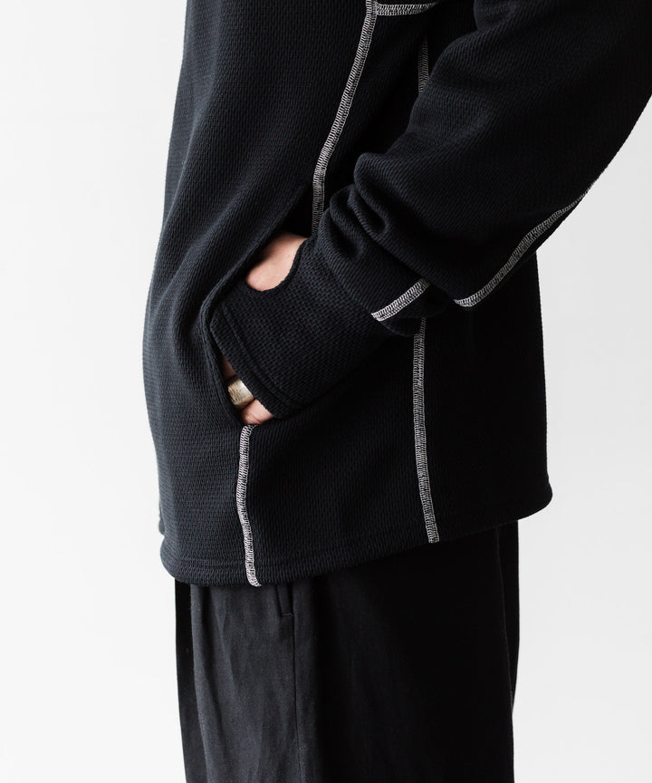 OPPOSE DUALITY-オポーズデュアリティのZIP UP TOP THERMAL HI-VISのBLACK公式通販サイトsession福岡セレクトショップ