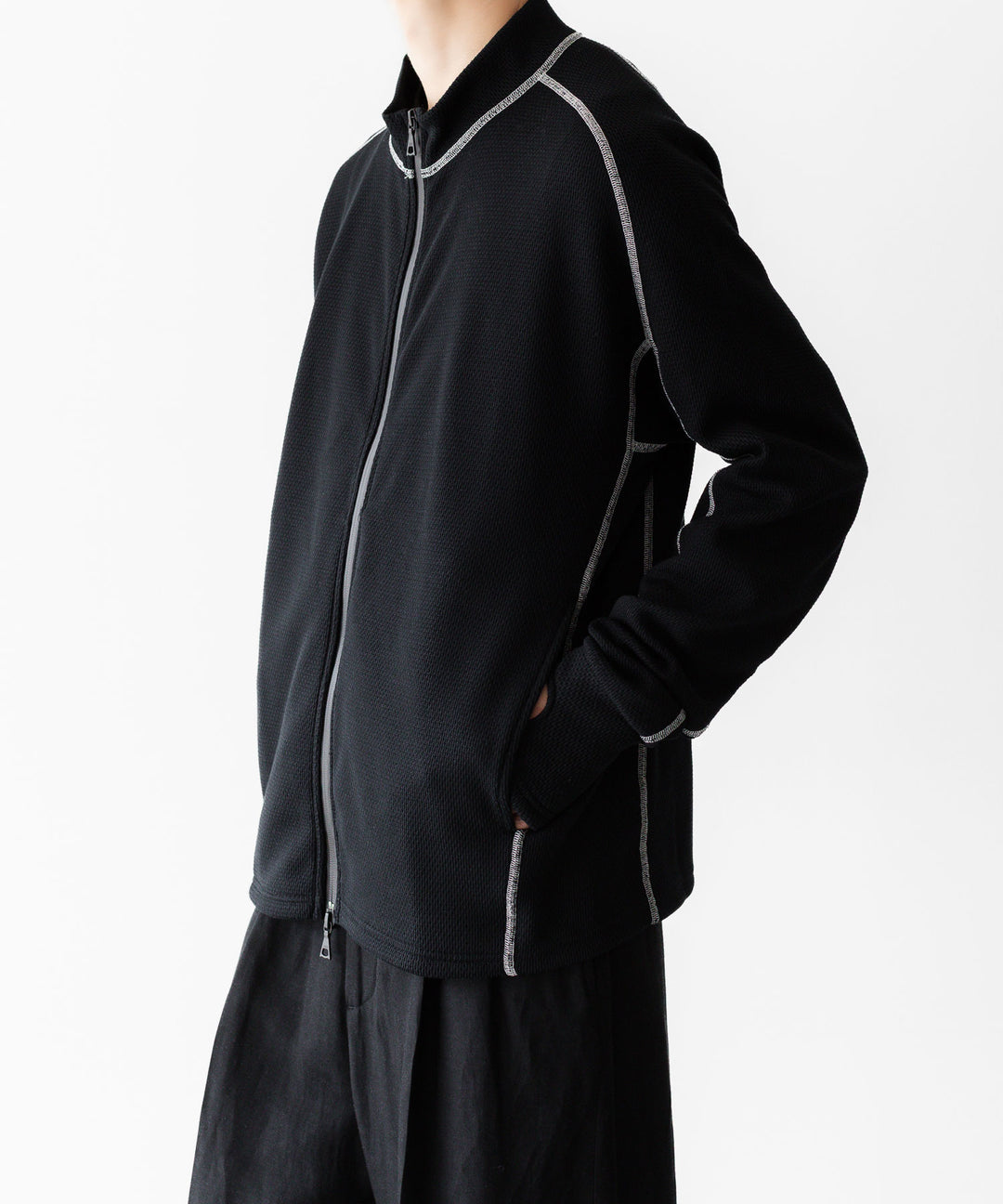 OPPOSE DUALITY-オポーズデュアリティのZIP UP TOP THERMAL HI-VISのBLACK公式通販サイトsession福岡セレクトショップ