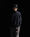【ssstein】MOHAIR GLITTER KNIT TURTLE NECK LS - BLACK