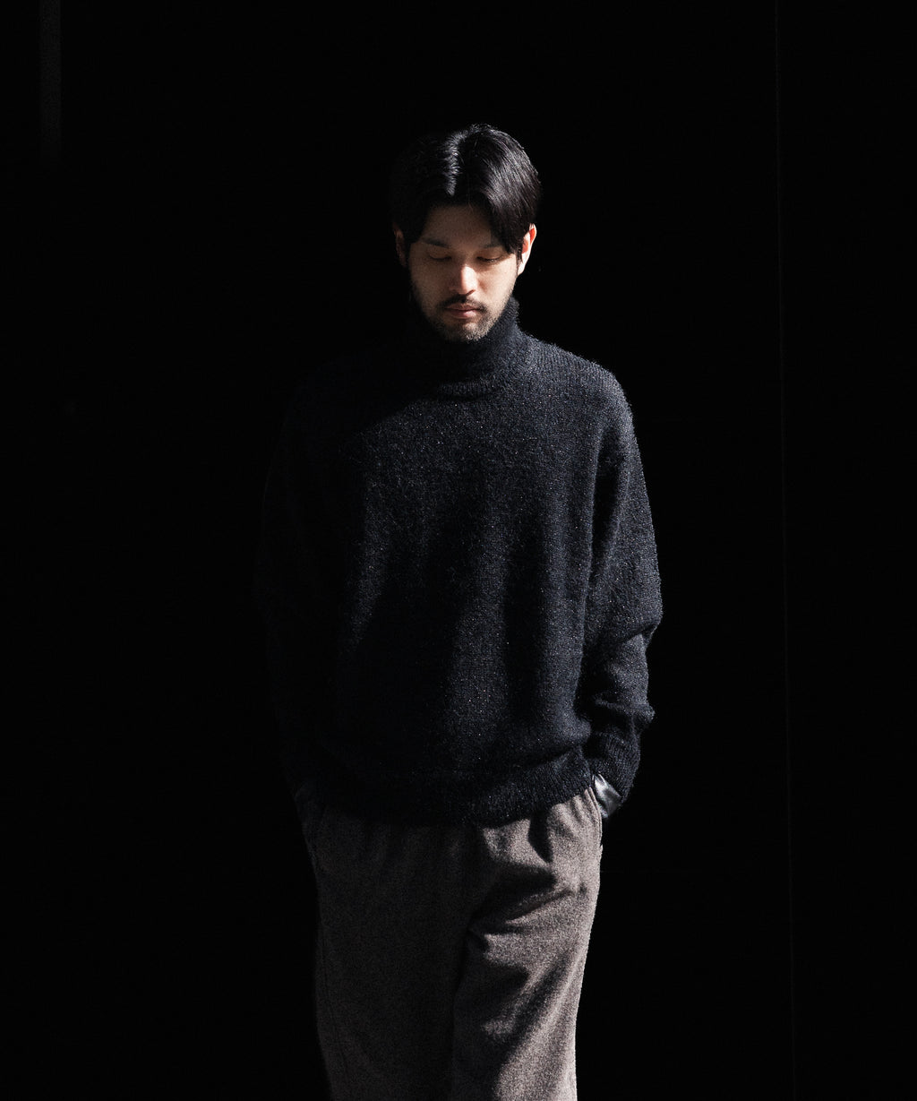 ssstein(シュタイン)の24AWコレクション MOHAIR GLITTER KNIT TURTLE NECK LS - BLACK 公式通販サイトsession福岡セレクトショップ