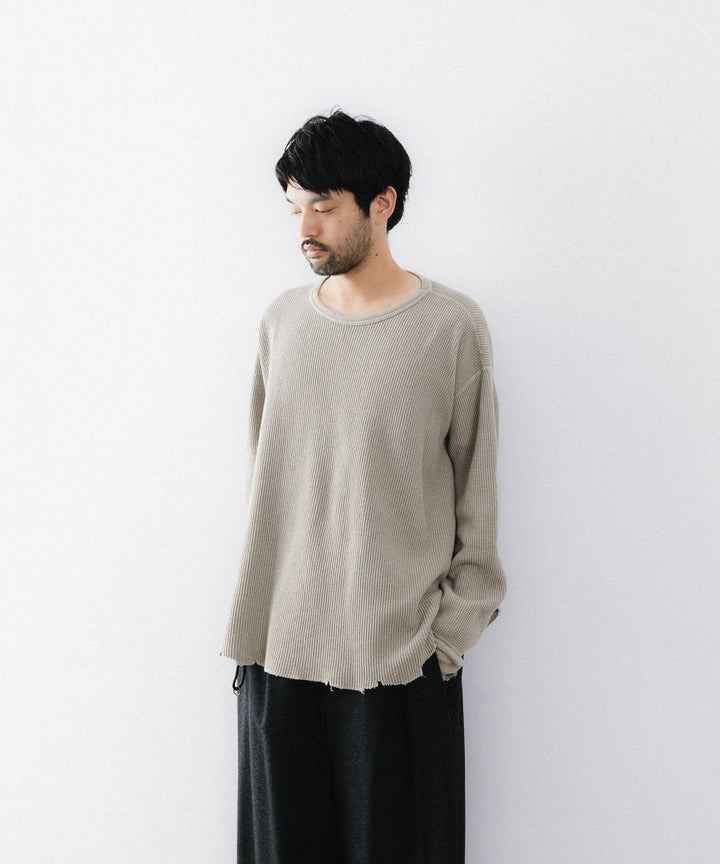 concause-コンコースのWAFFLE SHIRTのBEIGE公式通販サイトsession福岡セレクトショップ