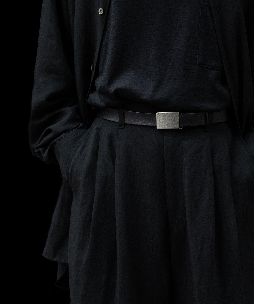 ssstein(シュタイン)のRAYON/LINEN WIDE EASY TROUSERS - BLACKの公式通販サイトsession福岡セレクトショップ