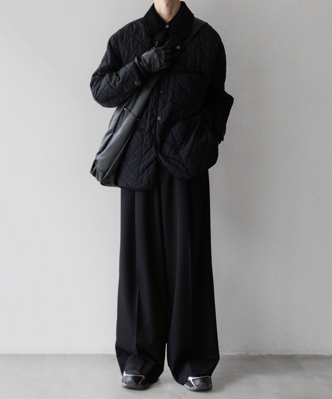 stein(シュタイン)の24SSコレクションSHOULDER BAGのBLACK(COATING) sessionセッション福岡セレクトショップ 公式通販サイト