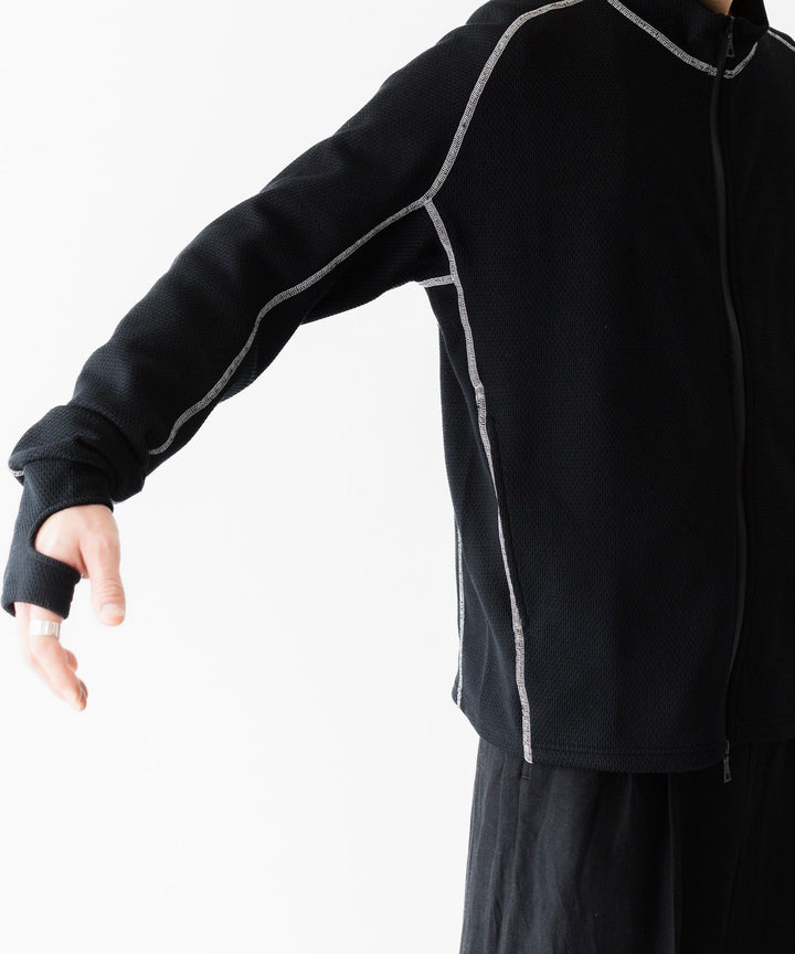 OPPOSE DUALITY-オポーズデュアリティのZIP UP TOP THERMAL HI-VISのBLACK公式通販サイトsession福岡セレクトショップ