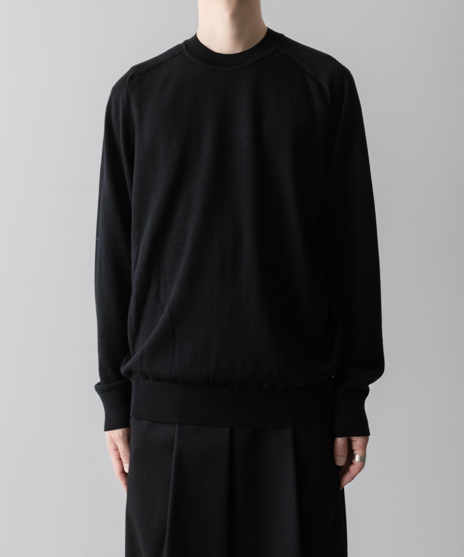 UMEDA ウメダニットの12GG CREW NECK PULLOVER - BLACKの公式通販サイトsession福岡セレクトショップ