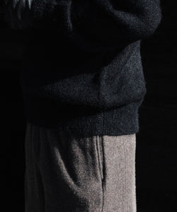 ssstein / シュタイン】MOHAIR GLITTER KNIT TURTLE NECK LS - BLACK