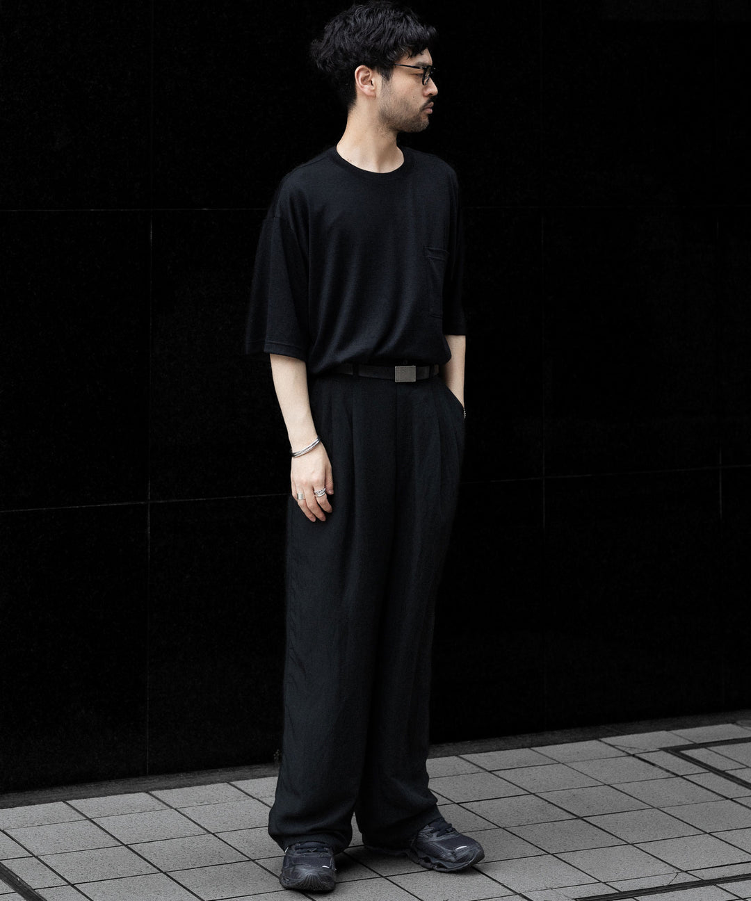 ssstein(シュタイン)のRAYON/LINEN WIDE EASY TROUSERS - BLACKの公式通販サイトsession福岡セレクトショップ
