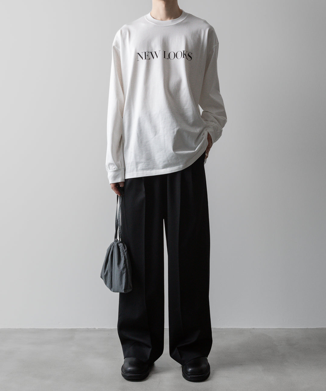 ssstein(シュタイン)の24AWコレクション OVERSIZED LONG SLEEVE TEE [ NEW LOOKS ] - WHITE 公式通販サイトsession福岡セレクトショップ