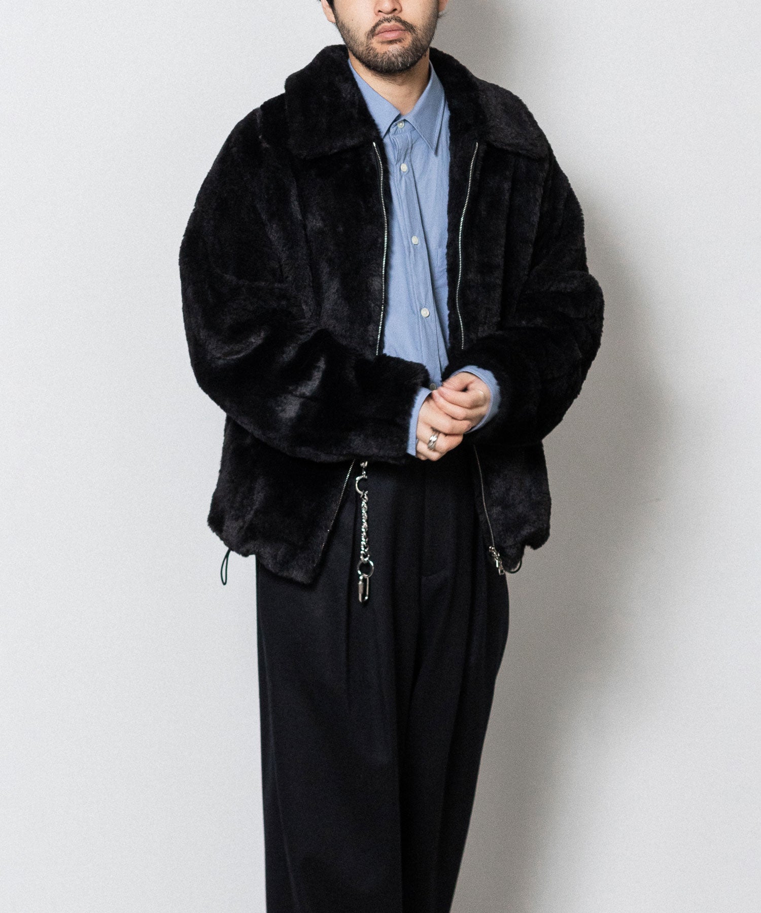 ssstein(シュタイン)の24AWコレクション ACRYLIC FUR JACKET - BLACK 公式通販サイトsession福岡セレクトショップ