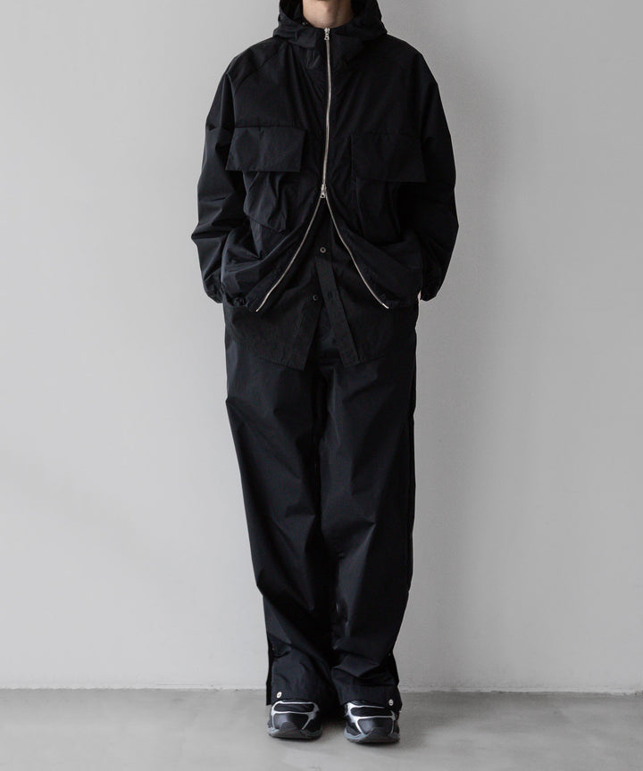 【stein】ssstein シュタインのNYLON TAFTA TRACK EAZY TROUSERSのBLACK　 公式通販サイトsession福岡セレクトショップ