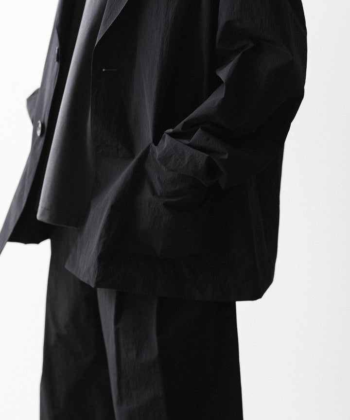 ssstein(シュタイン)の WINDPROOF NYLON SINGLE BREASTED JACKET - BLACKの公式通販サイトsession福岡セレクトショップ