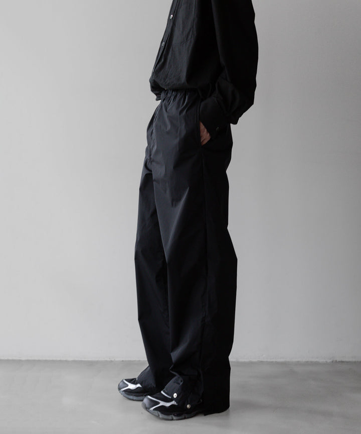 【stein】ssstein シュタインのNYLON TAFTA TRACK EAZY TROUSERSのBLACK　 公式通販サイトsession福岡セレクトショップ