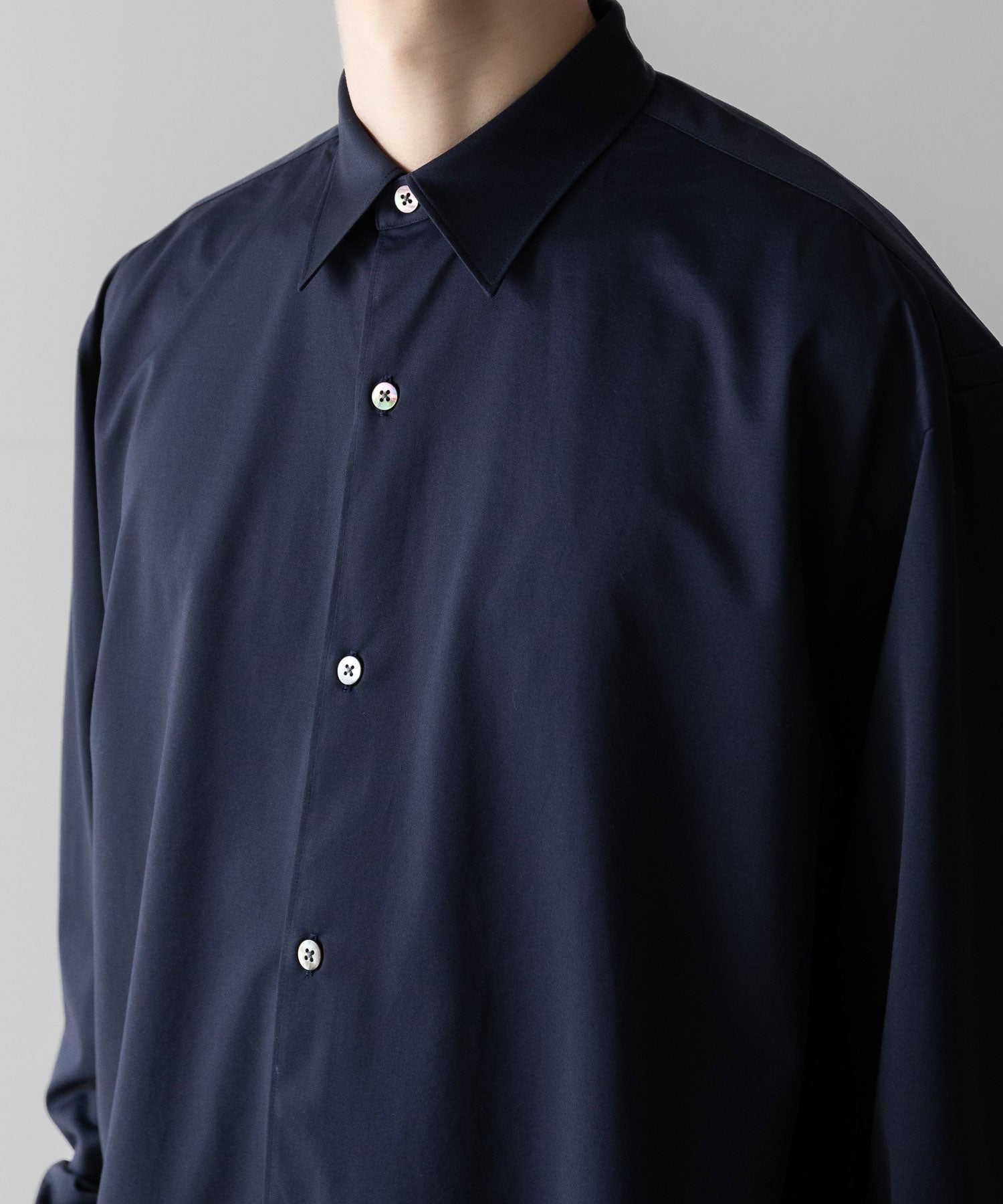 【KANEMASA PHIL.】カネマサフィルの46G MODEST L/S SHIRT - NAVYの公式通販サイトsession福岡セレクトショップ