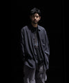 【stein】OVERSIZED CUPRO LS SHIRT - CHARCOAL