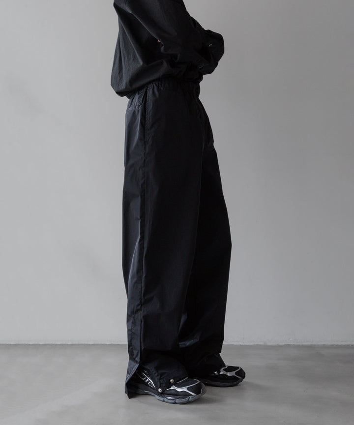 【stein】ssstein シュタインのNYLON TAFTA TRACK EAZY TROUSERSのBLACK　 公式通販サイトsession福岡セレクトショップ