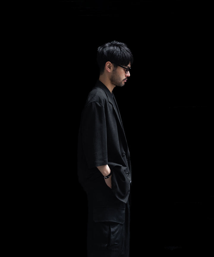UJOH - ウジョーの2BS BELT HALF SLEEVE JKTのBLACK公式通販サイトsession福岡セレクトショップ