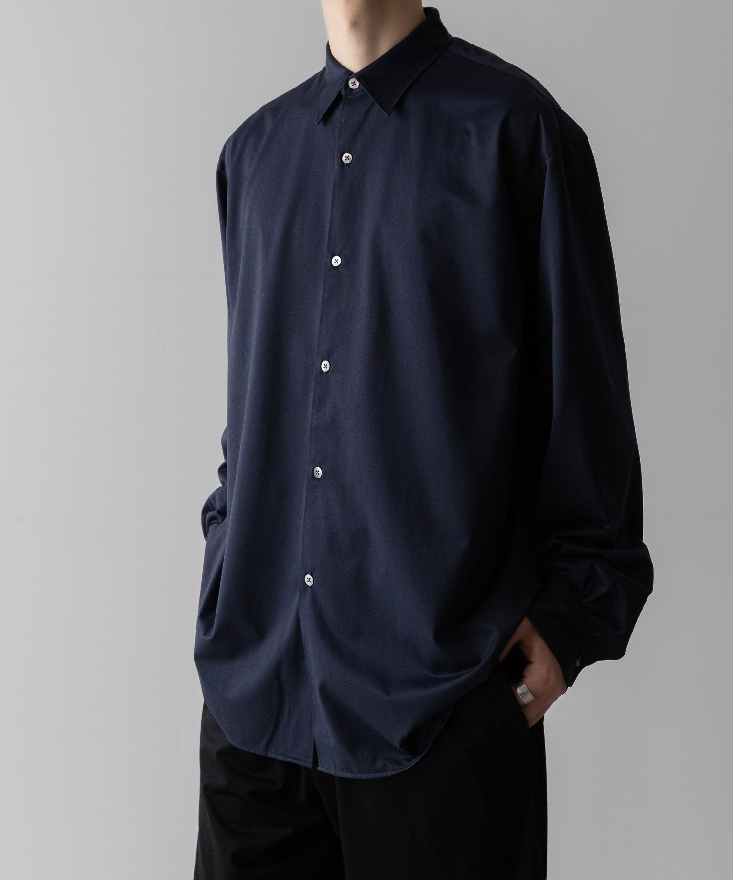 【KANEMASA PHIL.】カネマサフィルの46G MODEST L/S SHIRT - NAVYの公式通販サイトsession福岡セレクトショップ