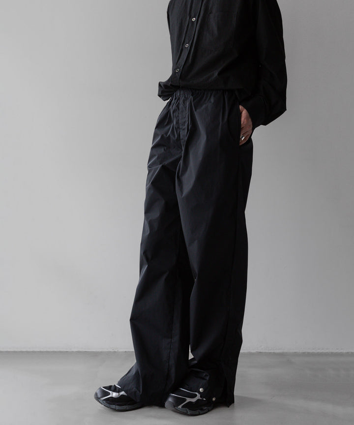 【stein】ssstein シュタインのNYLON TAFTA TRACK EAZY TROUSERSのBLACK　 公式通販サイトsession福岡セレクトショップ