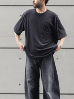 画像をギャラリービューアに読み込む, 【KANEMASA PHIL.】18G WOOL PACK TEE - CHARCOAL
