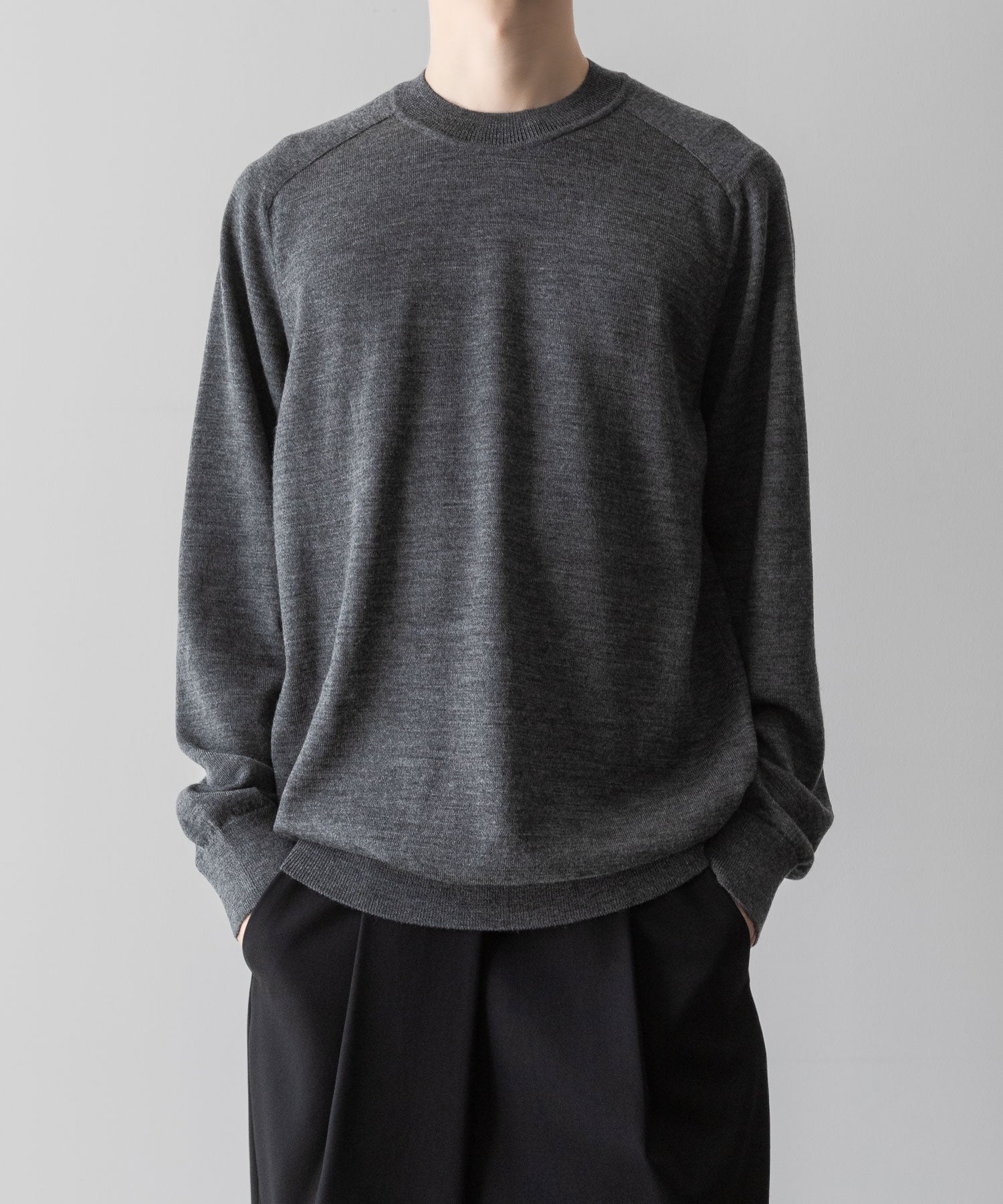 UMEDA ウメダニットの12GG CREW NECK PULLOVER - GREYの公式通販サイトsession福岡セレクトショップ