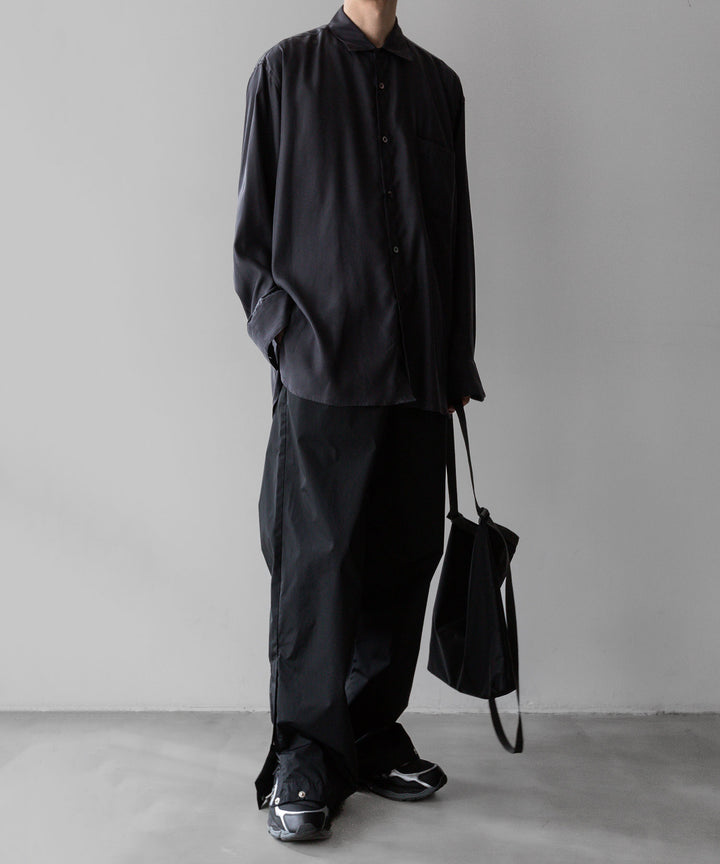 【stein】ssstein シュタインのNYLON TAFTA TRACK EAZY TROUSERSのBLACK　 公式通販サイトsession福岡セレクトショップ