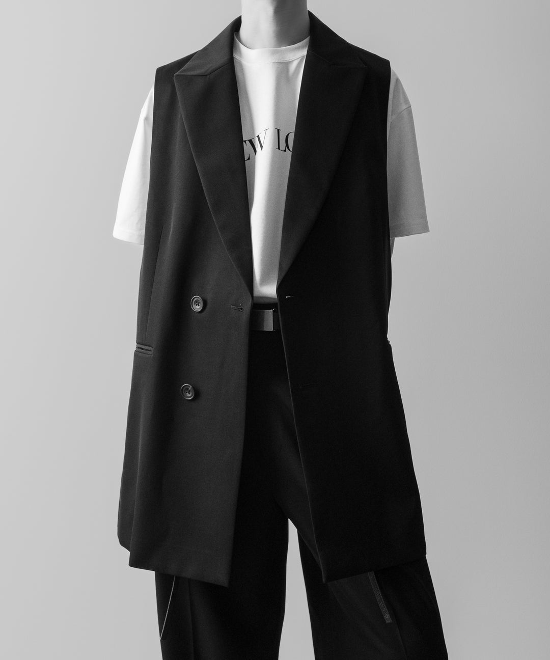 ssstein(シュタイン)の24AWコレクション OVERSIZED LAPELED COMBINATION JACKET - BLACK 公式通販サイトsession福岡セレクトショップ