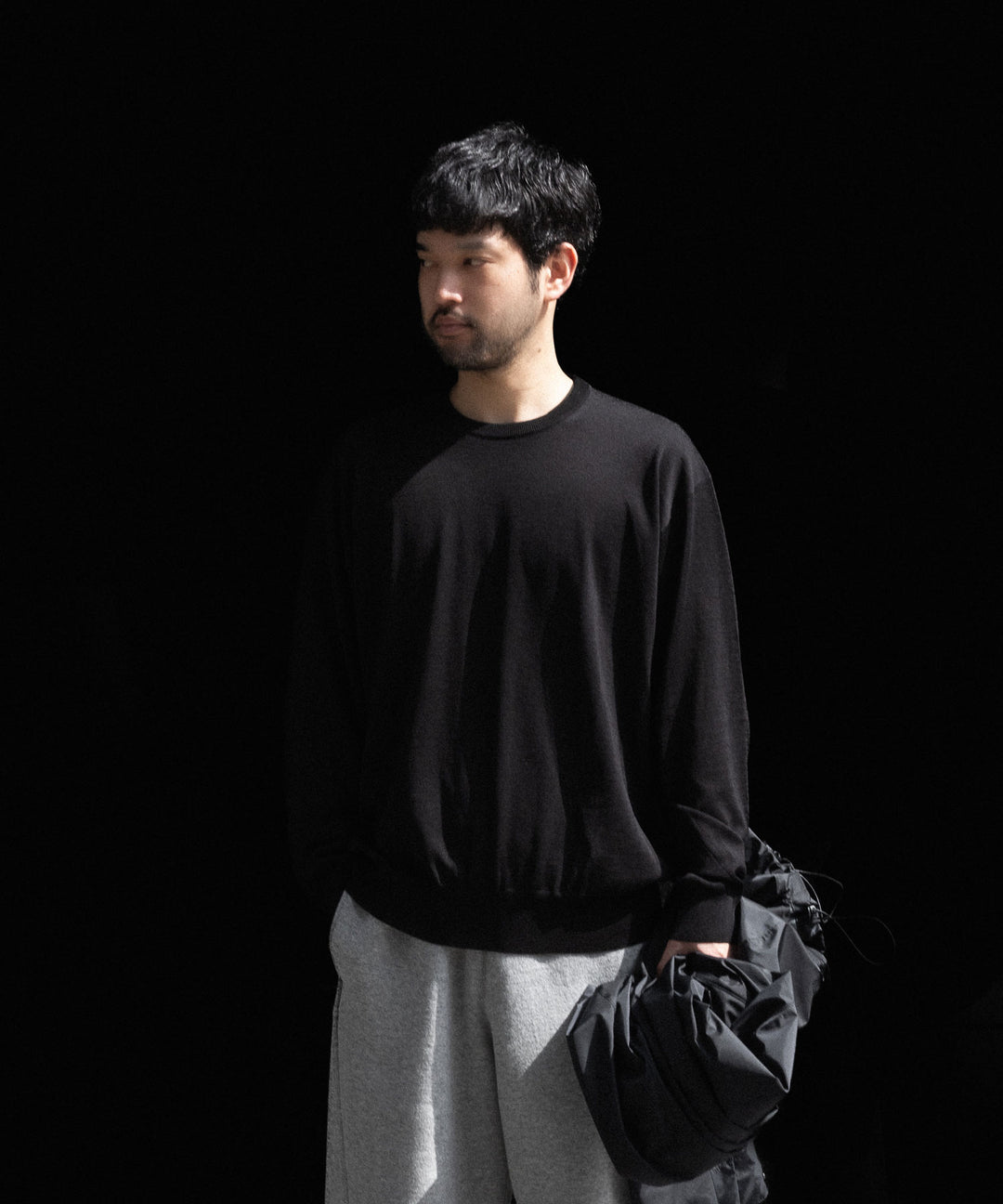 ssstein(シュタイン)のWOOL SILK KNIT TUCKED LS - BLACKの公式通販サイトsession福岡セレクトショップ